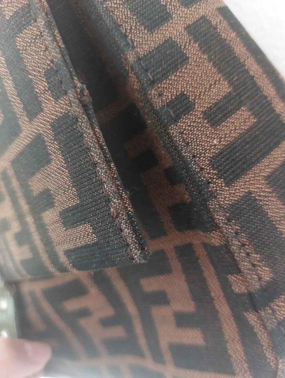 Brown Zucca Monogram Flap Baguette Bag - Picture 3 of 11